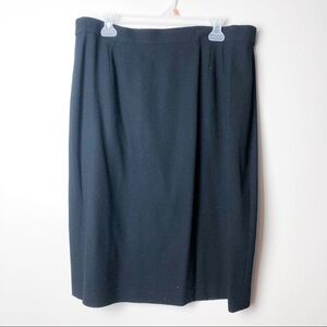 VINTAGE Louis Feraud 100% Wool Pencil Skirt